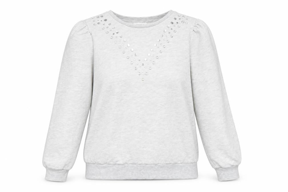 Papaya Womens Grey Polyester Pullover Sweatshirt Size 14 Pullover