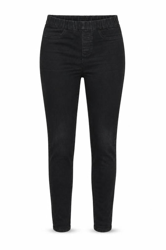 ESMARA Womens Black Herringbone Cotton Skinny Jeans Size 8 L30 in Regular Button