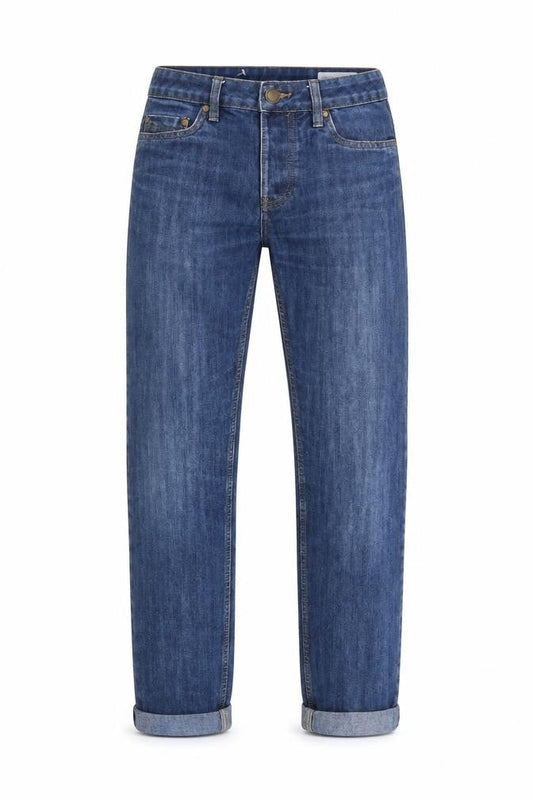 Denim & Co. Mens Blue Cotton Straight Jeans Size 28 in L30 in Regular Button