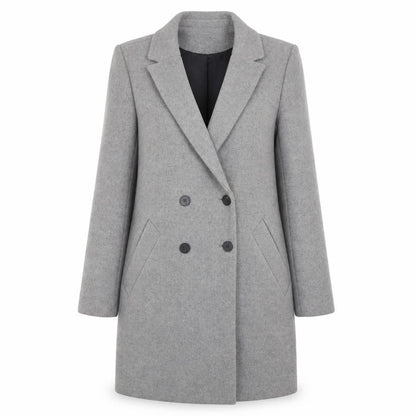 Trf Womens Grey Overcoat Coat Size XS Button