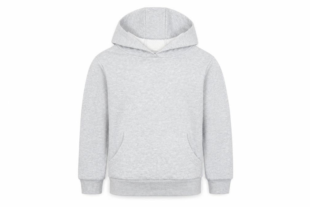 Marks & Spencer Girls Grey Cotton Pullover Hoodie Size 8-9 Years Pullover