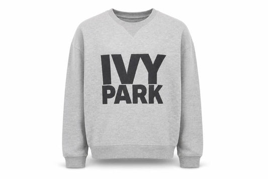 IVY PARK Mens Grey Round Neck Cotton Pullover Jumper Size XS - IVY PARK