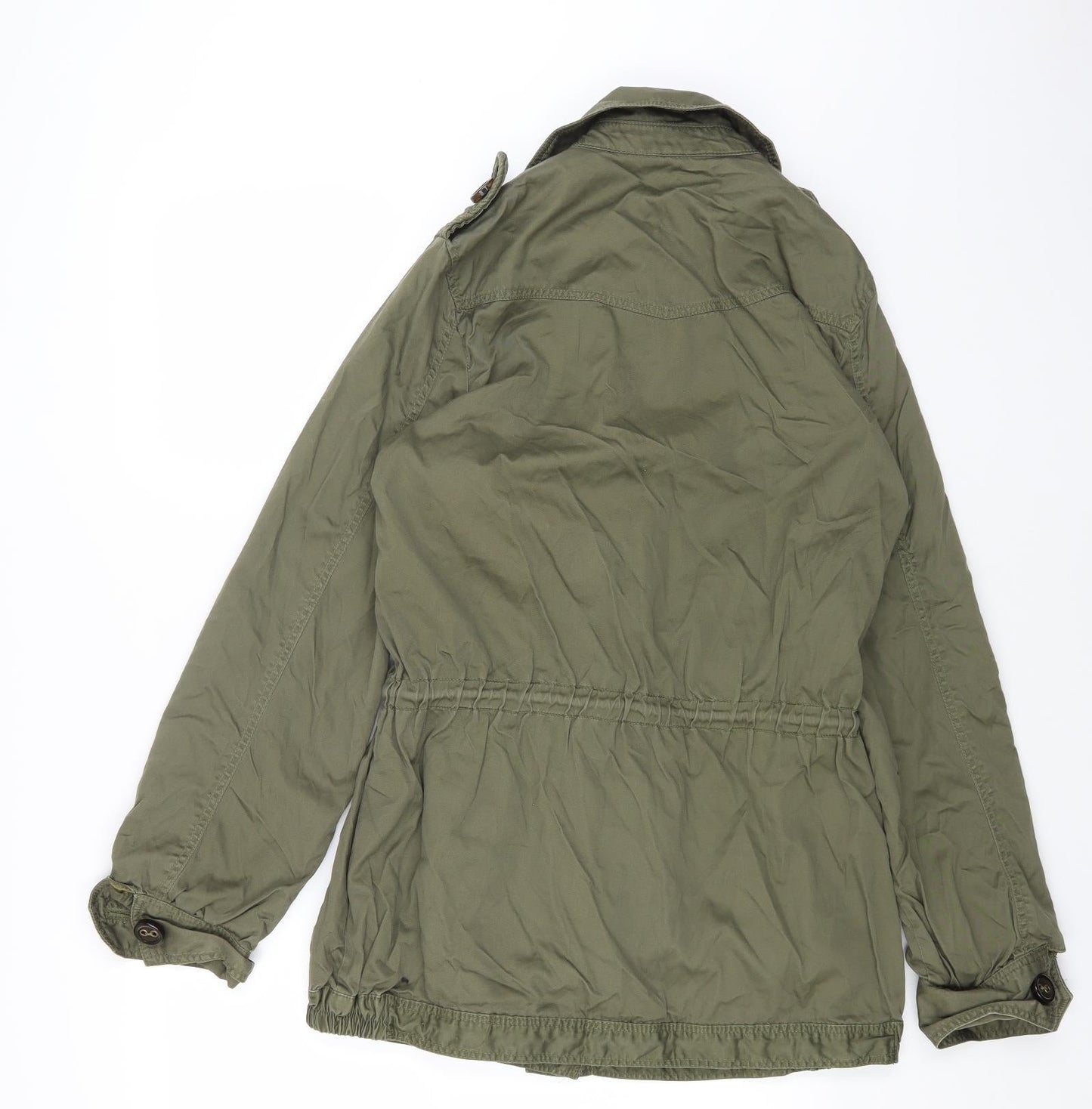 H&M Womens Green Jacket Size 12 Button