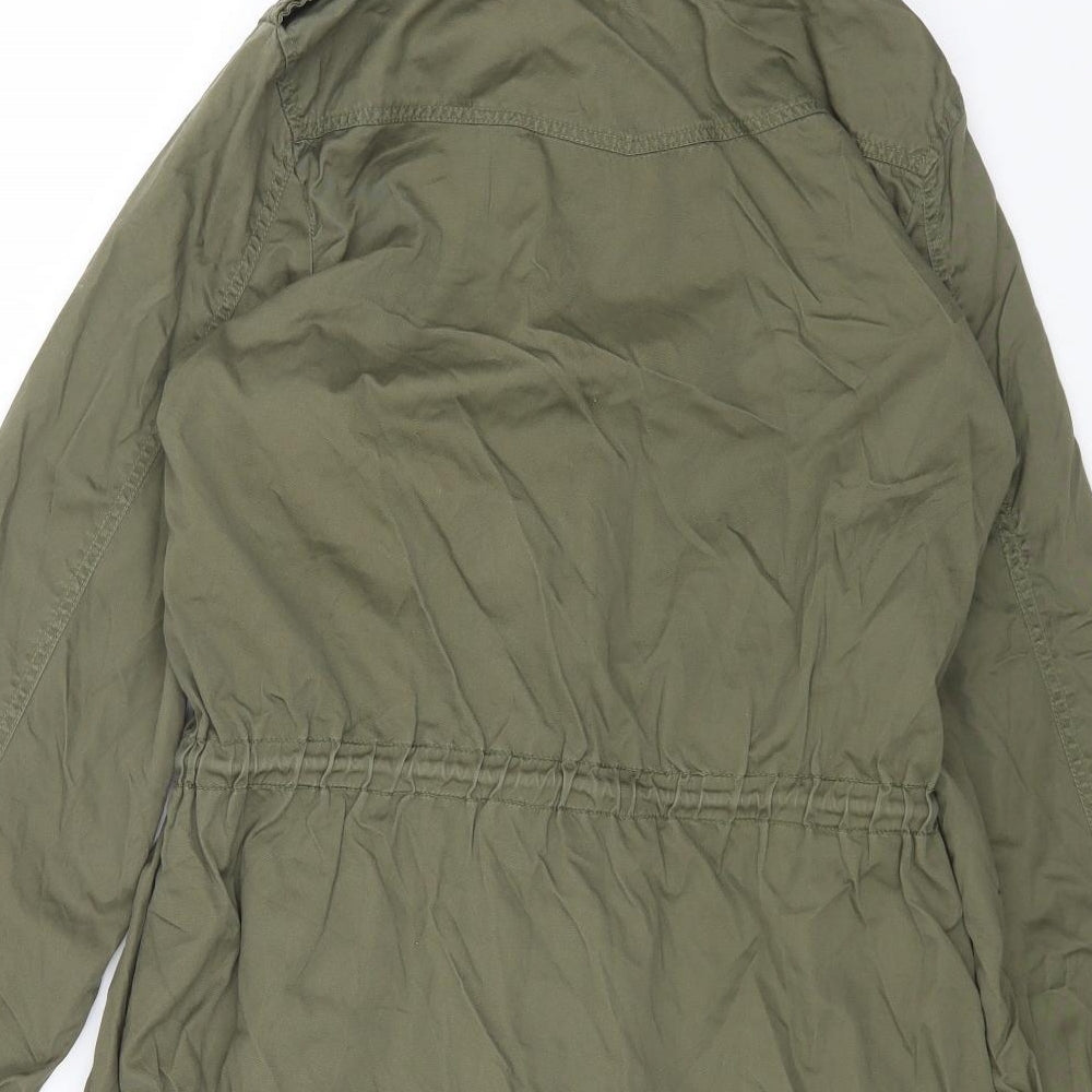 H&M Womens Green Jacket Size 12 Button