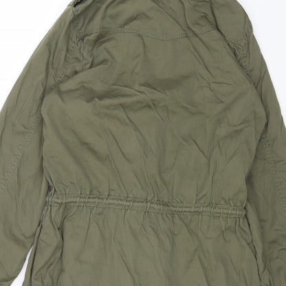 H&M Womens Green Jacket Size 12 Button