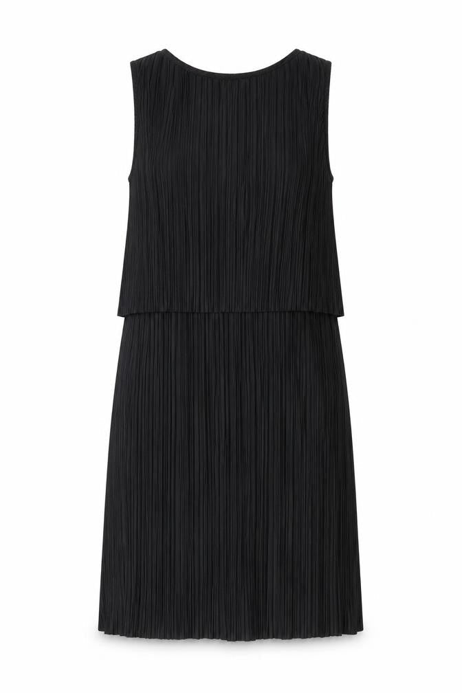 H&M Womens Black Polyester Shift Size S Round Neck Pullover