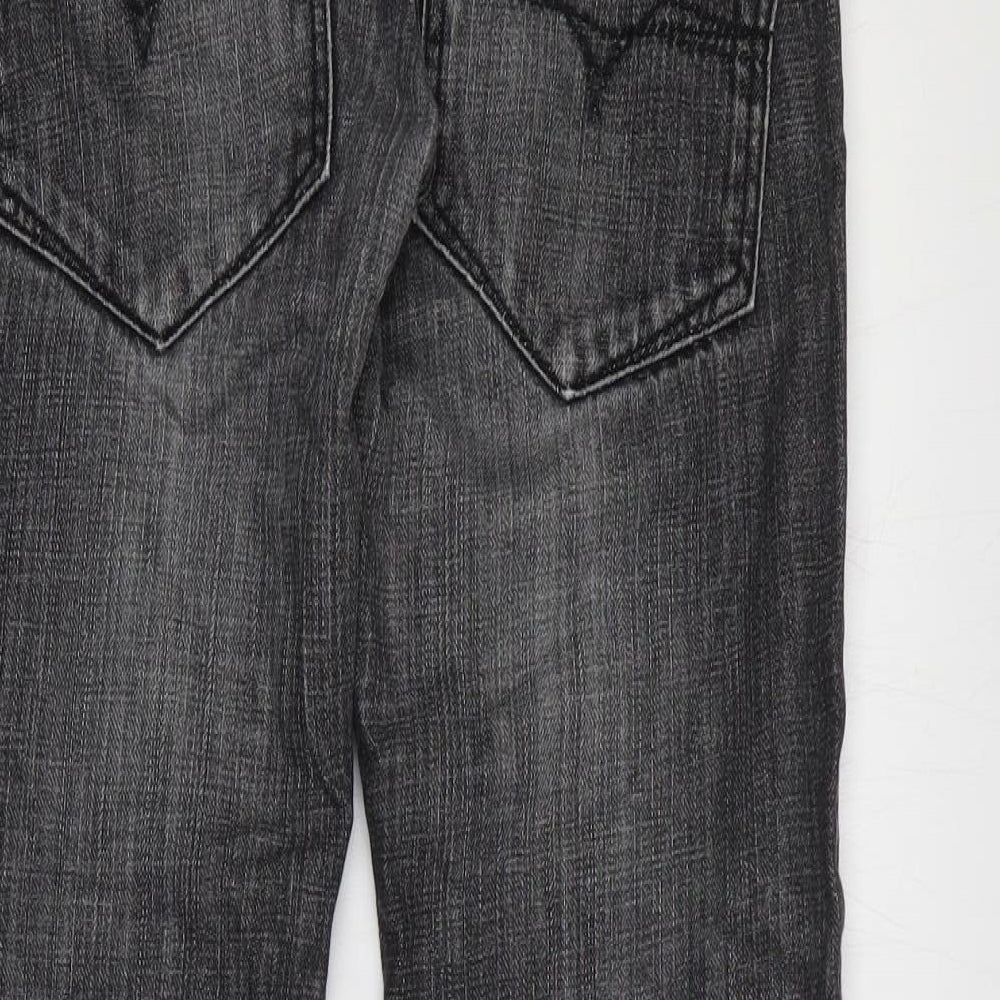 Preworn Womens Black Cotton Skinny Jeans Size 28 in L27 in Regular Zip