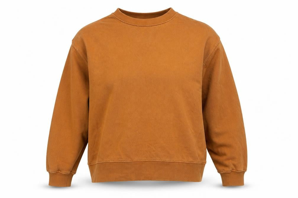 H&M Womens Orange Cotton Pullover Sweatshirt Size S Pullover