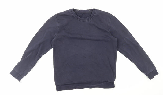 George Boys Blue Cotton Pullover Sweatshirt Size 12-13 Years Pullover