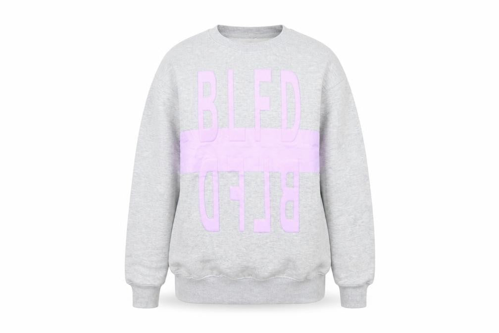BLFD Womens Grey Cotton Pullover Sweatshirt Size 8 Pullover