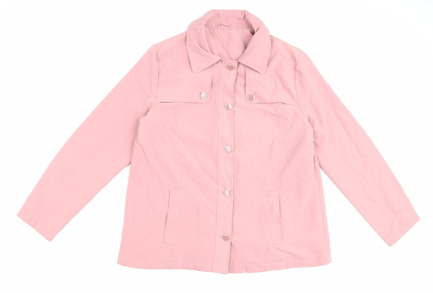 SLIMMA Womens Pink Jacket Size 14 Button