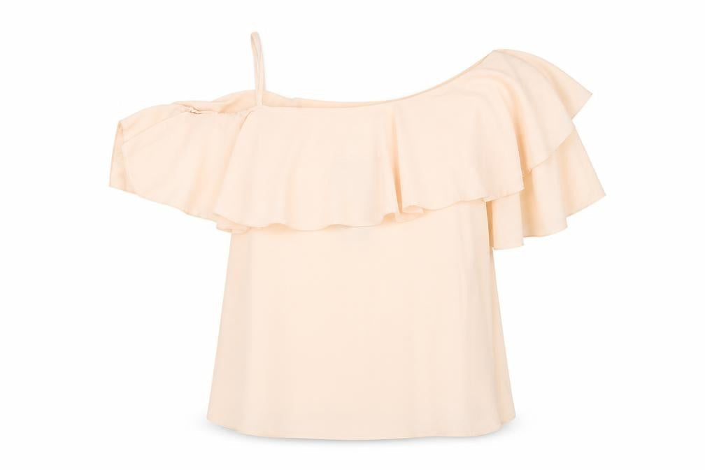 Boohoo Womens Beige Polyester Basic Blouse Size 8 Boat Neck