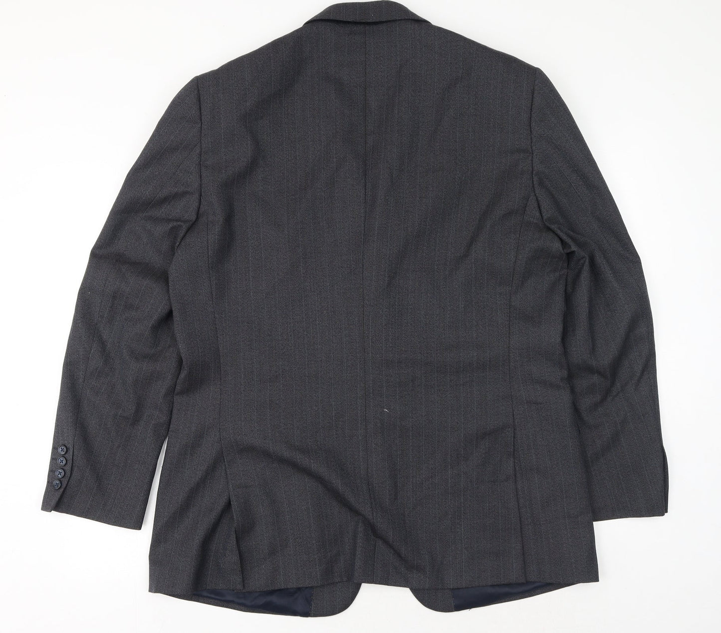 Brook Taverner Mens Grey Polyester Jacket Suit Jacket Size 42