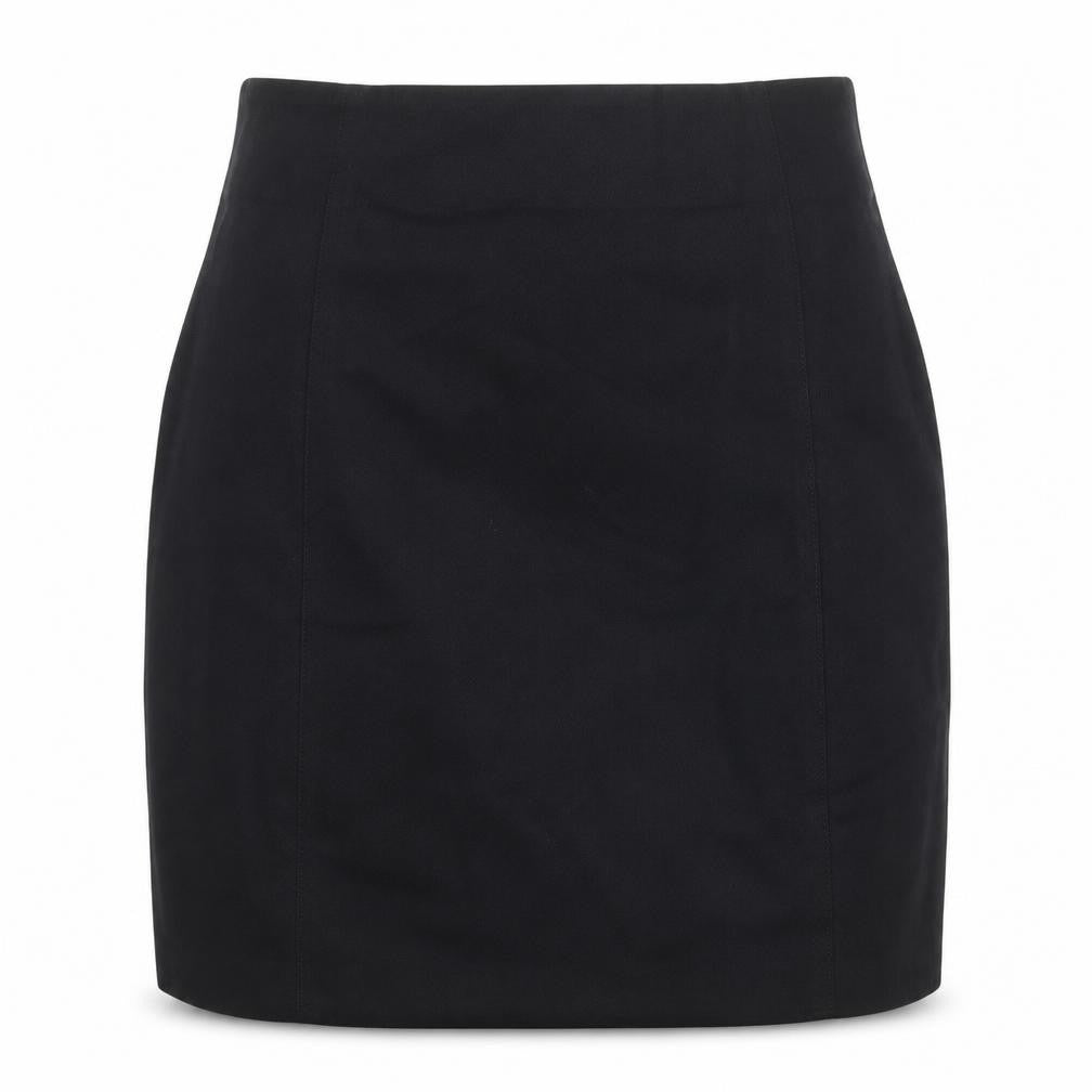 RESERVED Womens Black Polyester Mini Skirt Size 6 Zip