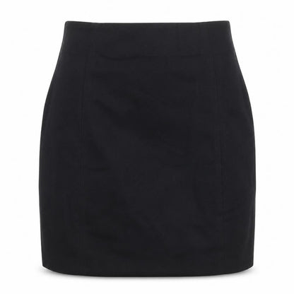 RESERVED Womens Black Polyester Mini Skirt Size 6 Zip