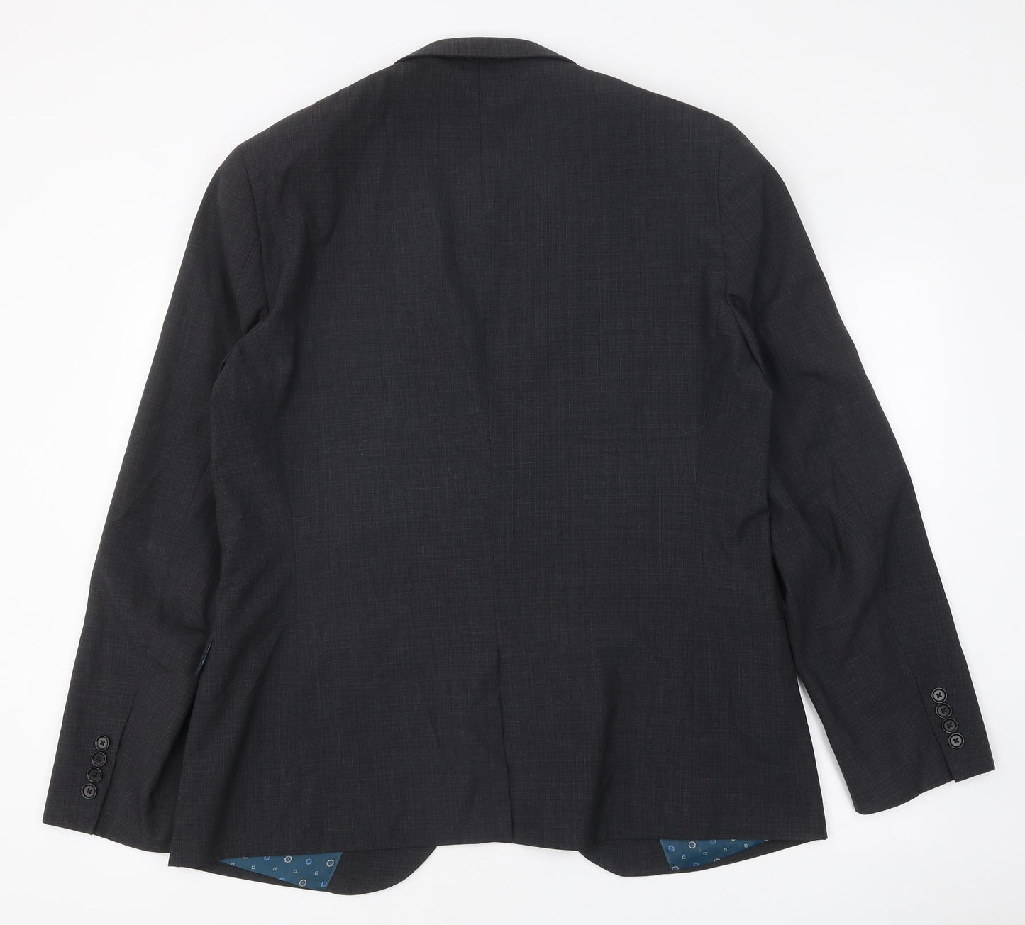 NEXT Mens Grey Polyester Jacket Suit Jacket Size 42