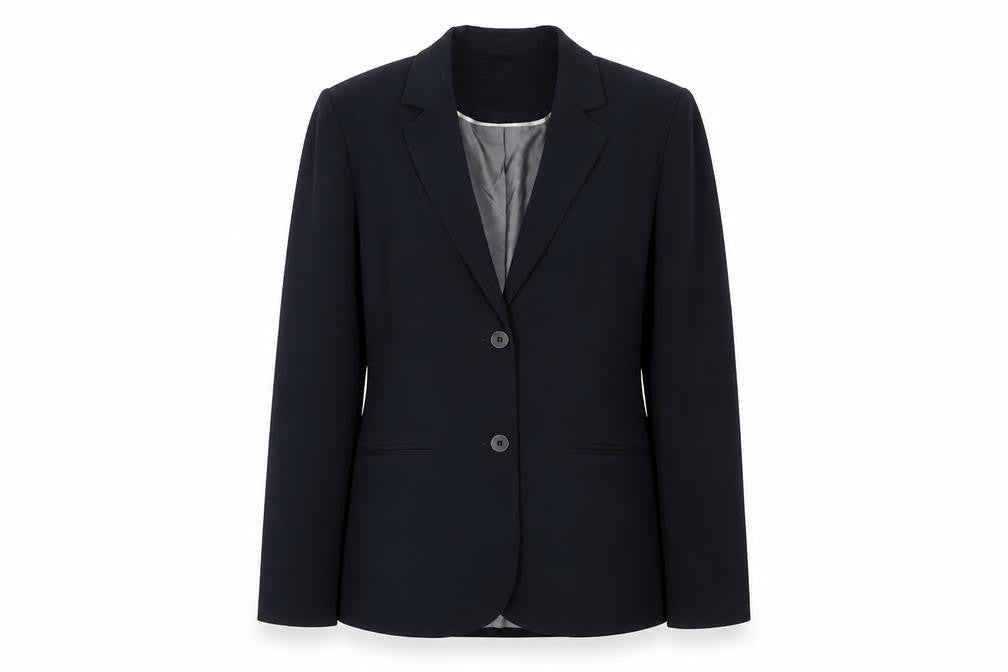 NEXT Womens Black Polyurethane Jacket Suit Jacket Size 10