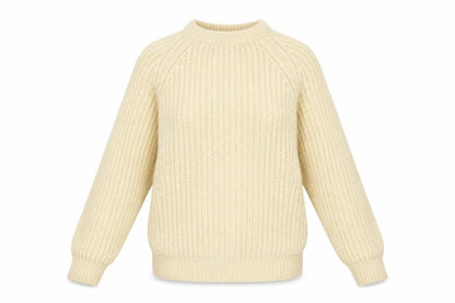 Next Womens Beige Round Neck Acrylic Pullover Jumper Size M