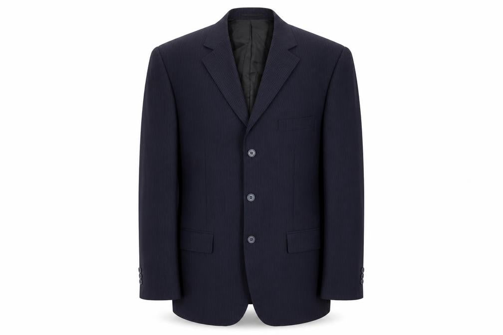 George Mens Black Wool Jacket Suit Size 40