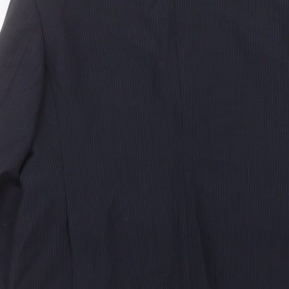 George Mens Black Wool Jacket Suit Size 40