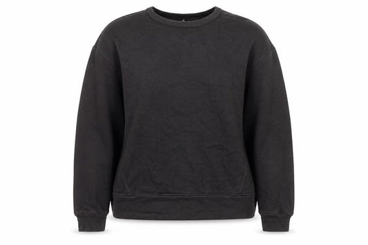 Zara Womens Black Cotton Pullover Sweatshirt Size L Pullover