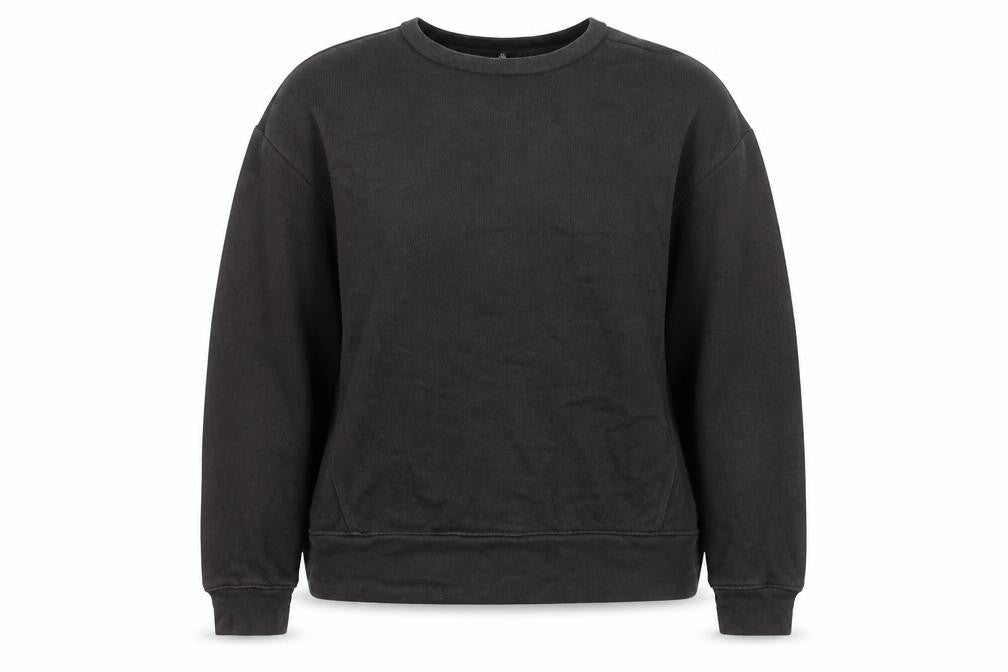 Zara Womens Black Cotton Pullover Sweatshirt Size L Pullover