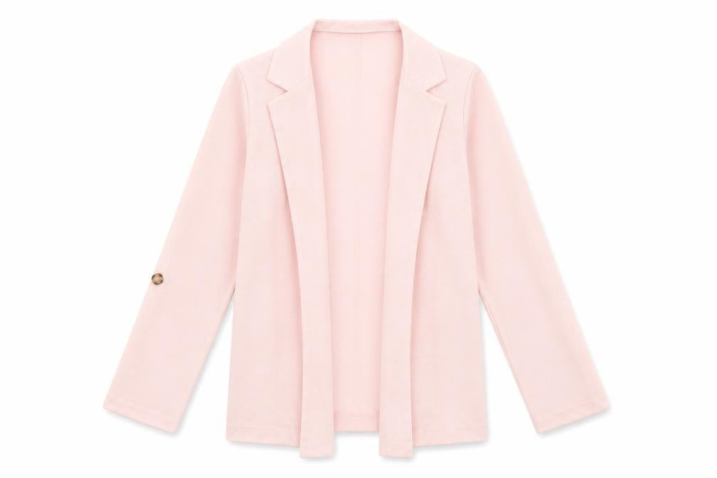 Select Womens Pink V-Neck Polyester Cardigan Jumper Size 10