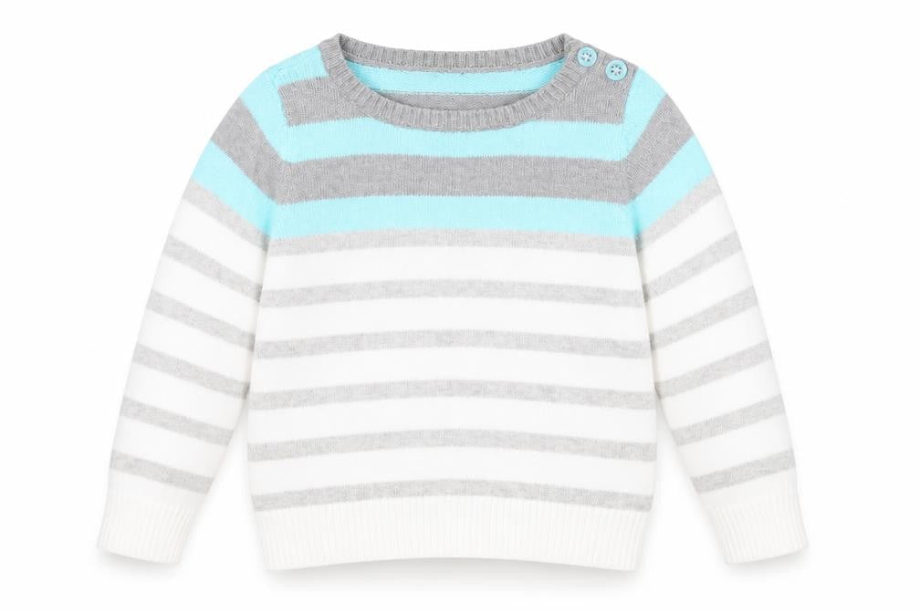Gap Boys Multicoloured Round Neck Striped 100% Cotton Pullover Jumper Size 3XL Pullover
