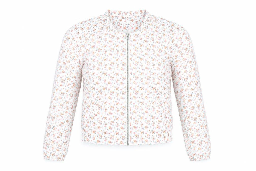 ICHI Womens Multicoloured Floral Jacket Size XS Zip