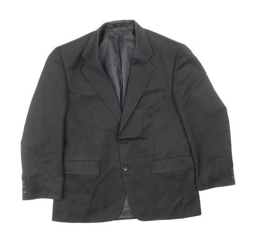 Burton Mens Blue Polyester Jacket Suit Jacket Size 40