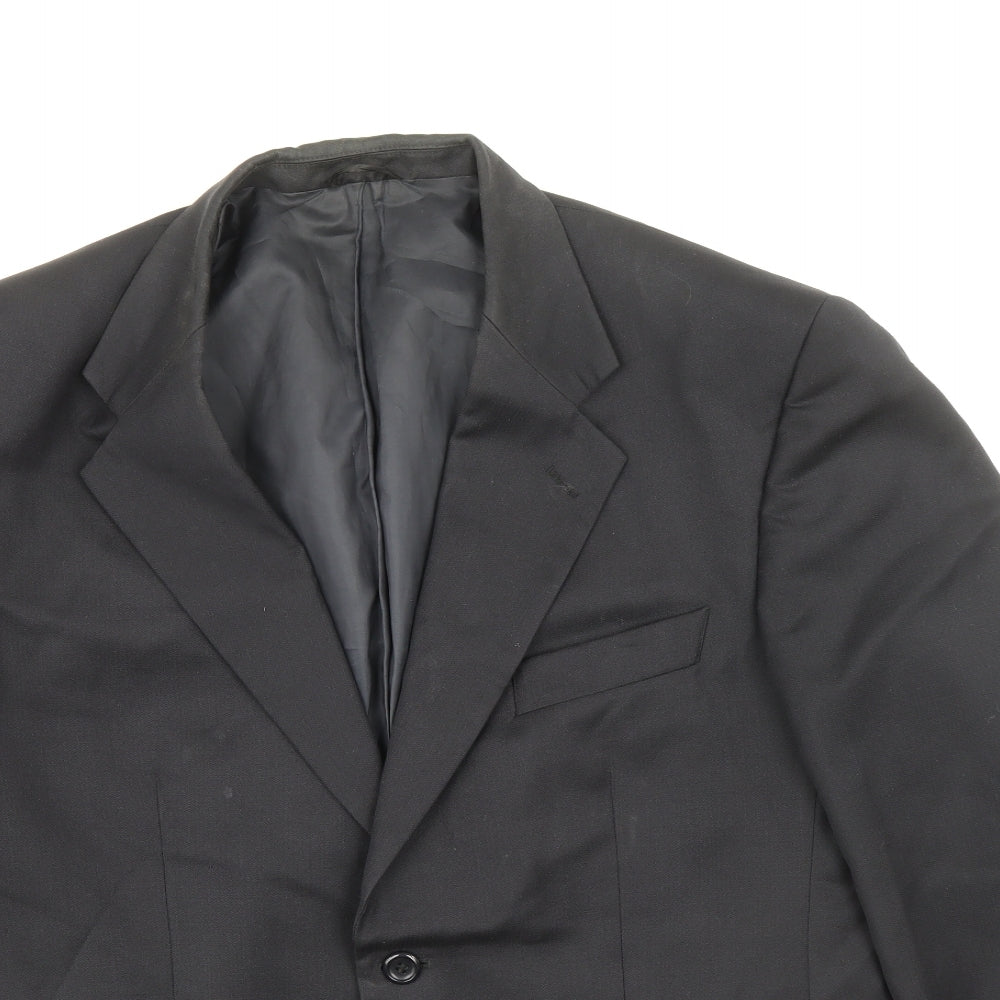 Burton Mens Blue Polyester Jacket Suit Jacket Size 40