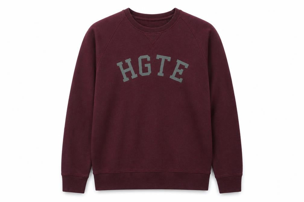 Stanley Stella Mens Red Cotton Pullover Sweatshirt Size L - HGTE