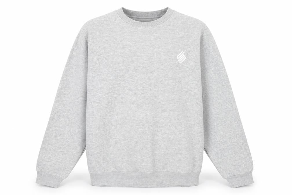 Enzo Mens Grey Cotton Pullover Sweatshirt Size M