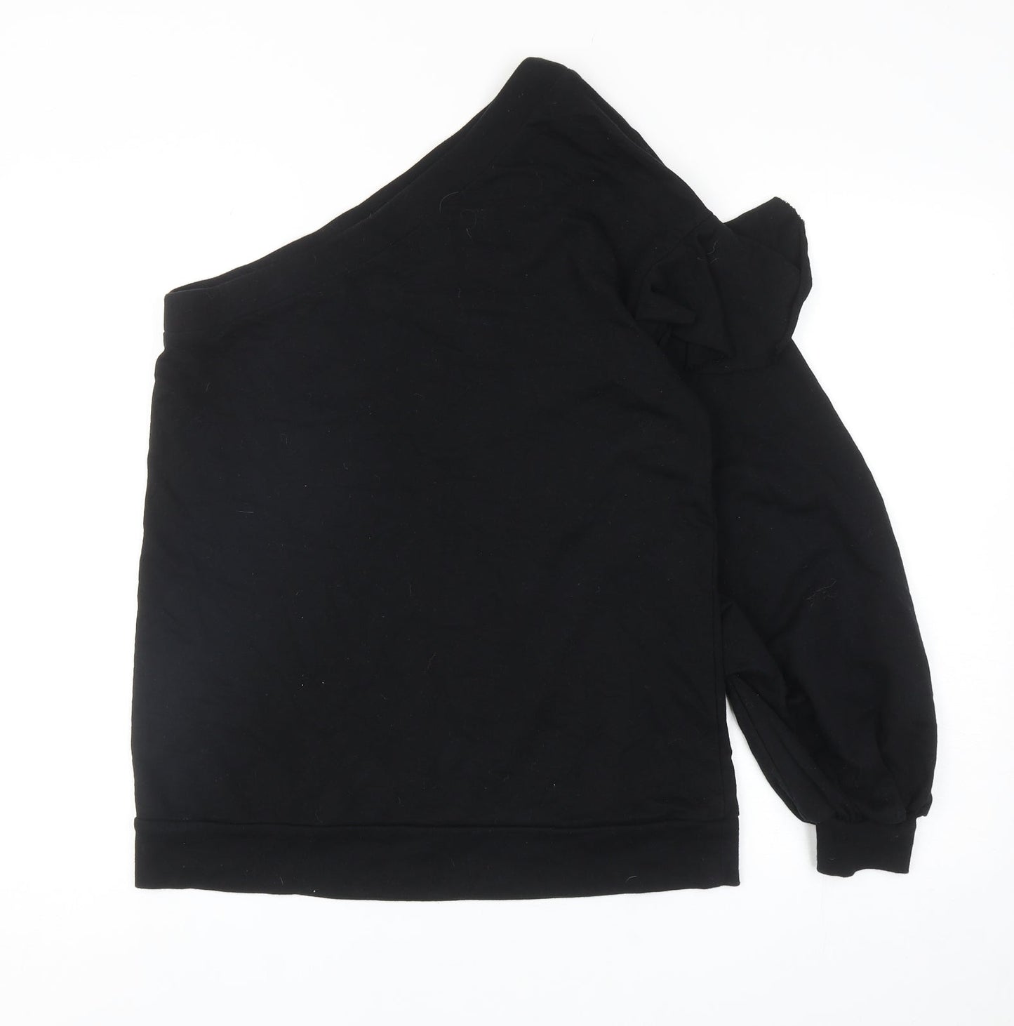 Zara Womens Black Cotton Pullover Sweatshirt Size M Pullover