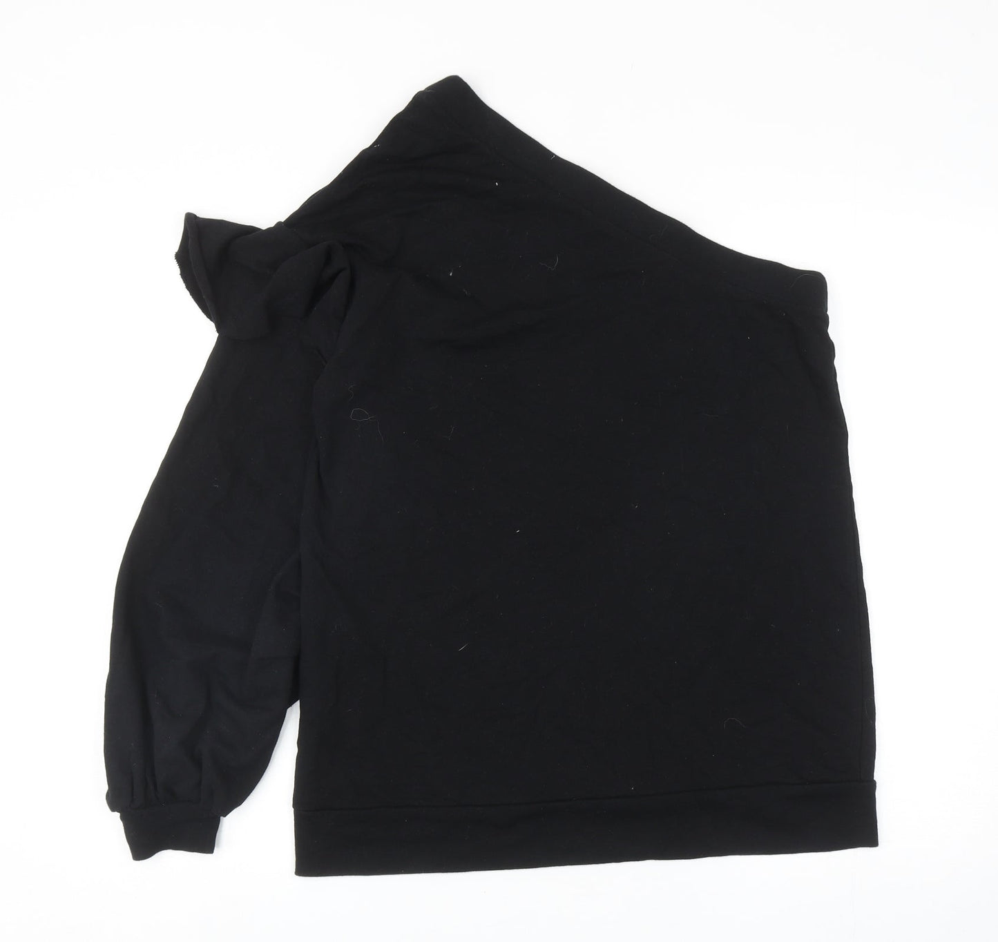 Zara Womens Black Cotton Pullover Sweatshirt Size M Pullover