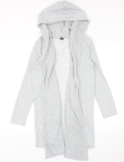 H&M Womens Grey Cotton Pullover Hoodie Size S