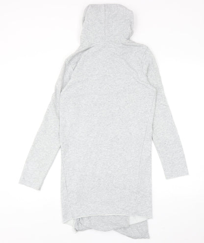 H&M Womens Grey Cotton Pullover Hoodie Size S