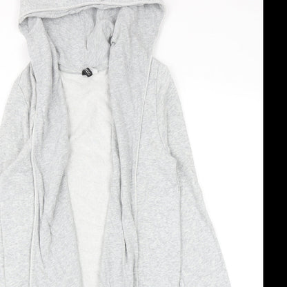 H&M Womens Grey Cotton Pullover Hoodie Size S