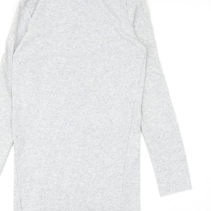 H&M Womens Grey Cotton Pullover Hoodie Size S
