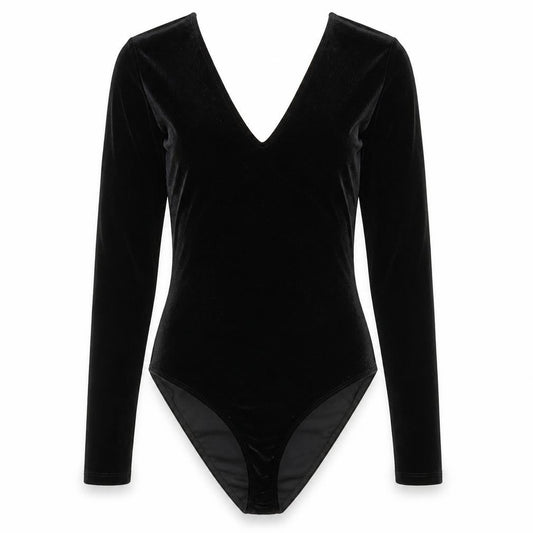 River Island Womens Black Polyester Bodysuit One-Piece Size 6 L10 in Snap