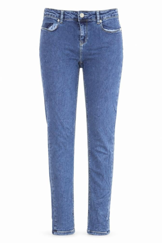 Scotch & Soda Girls Blue Cotton Skinny Jeans Size 12 Years L27 in Regular Zip