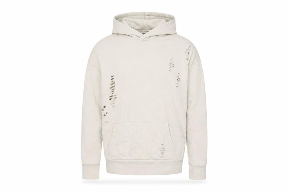 River Island Mens Beige Cotton Pullover Hoodie Size XS
