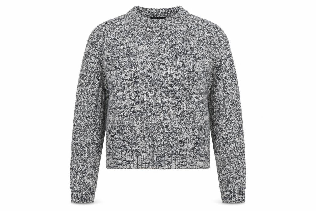 Topshop Womens Multicoloured Round Neck Acrylic Pullover Jumper Size 8