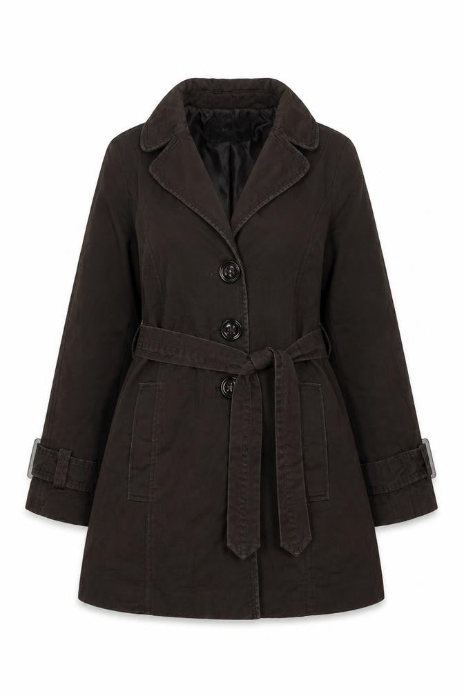 Zara Womens Brown Jacket Size L Button