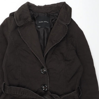 Zara Womens Brown Jacket Size L Button