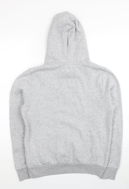 River Island Mens Grey Polyester Pullover Hoodie Size XS