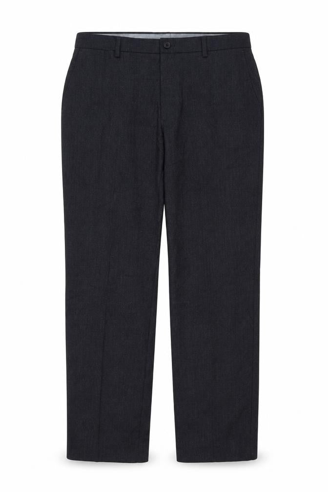 Marks & Spencer Mens Grey Polyester Trousers Size 34 in L31 in Regular Zip