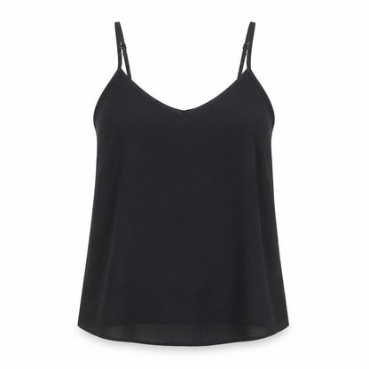 Atmosphere Womens Black Polyester Camisole Blouse Size 10 V-Neck