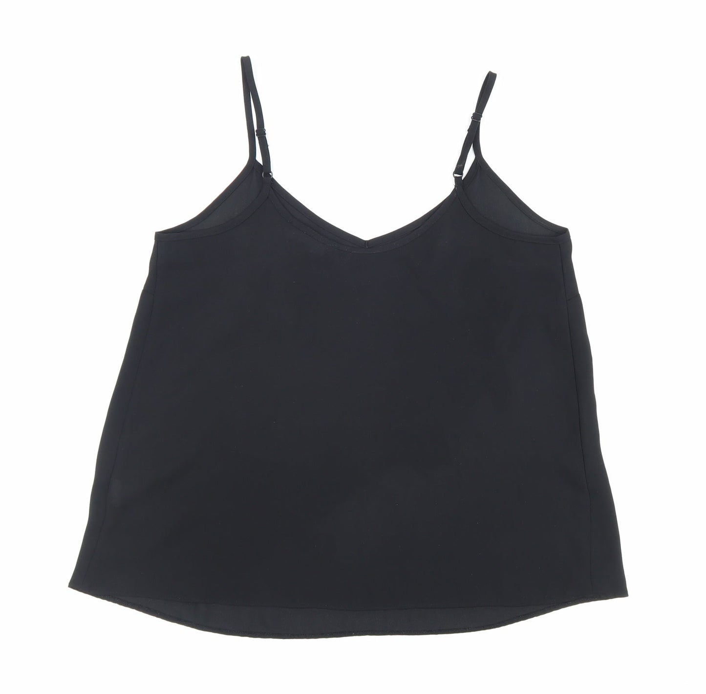 Atmosphere Womens Black Polyester Camisole Blouse Size 10 V-Neck