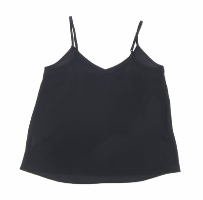 Atmosphere Womens Black Polyester Camisole Blouse Size 10 V-Neck